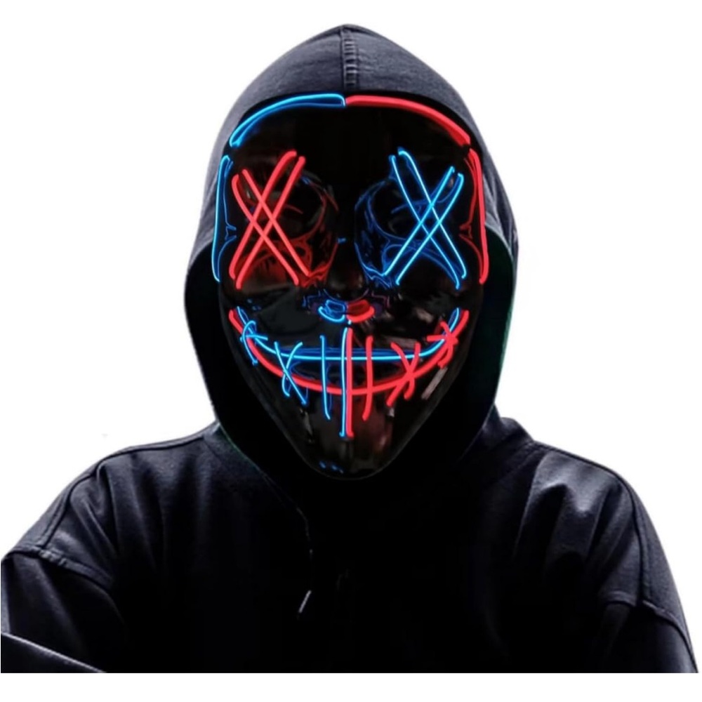 Purge Halloween Light Up X Mask